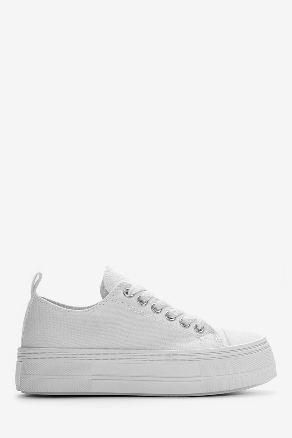  Δίσολα Sneakers Πάνινα 023540 ΛΕΥΚΟ 2025
