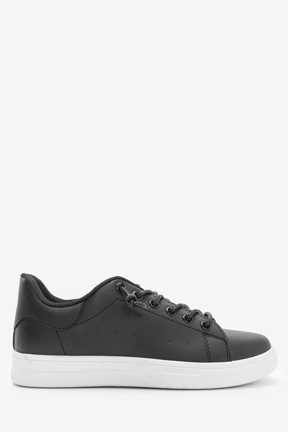  Sneakers με Κορδόνια από Στρας 023574 ΜΑΥΡΟ 2025