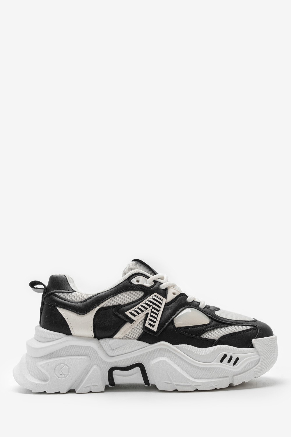  Sneakers Δίπατα Chunky Sole 023600 ΜΑΥΡΟ 2025