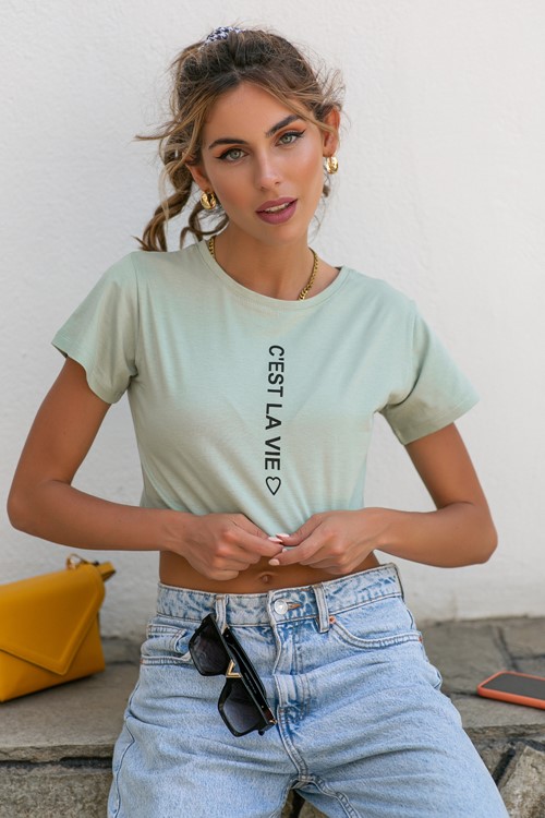 OLYMPIC STORES Crop Top Μπλούζα