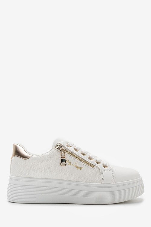 Sneakers Δίσολα με Χρυσό Διακοσμητικό Φερμουάρ
