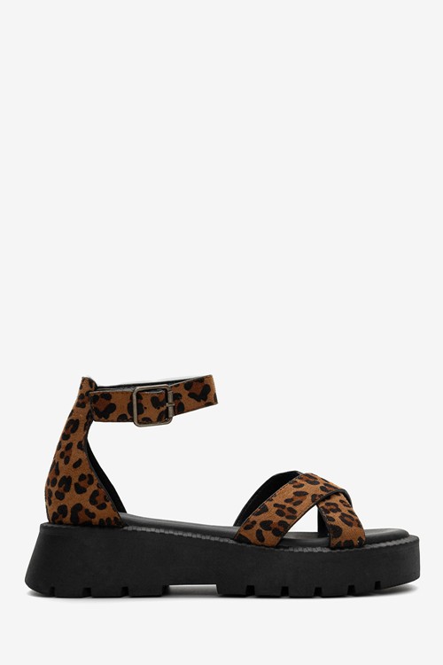Σανδάλια Flatform με Μπαρέτα
