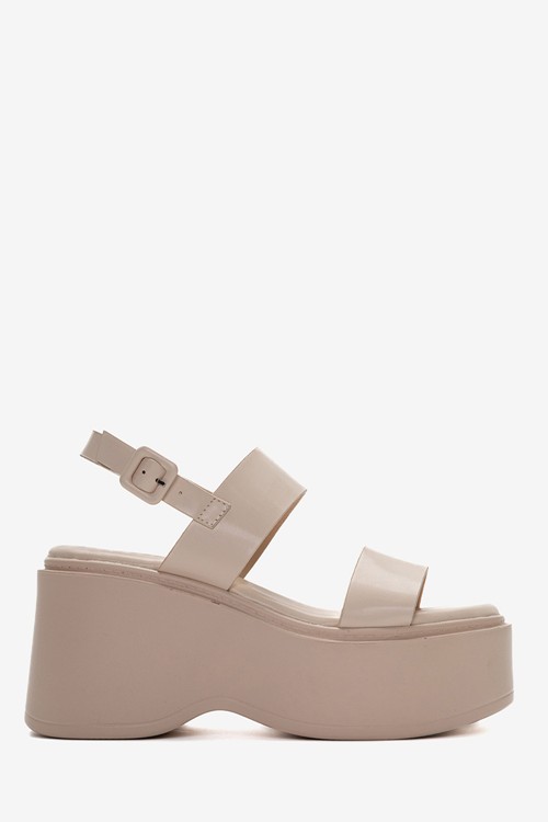 Ψηλές Πλατφόρμες με Λουράκια & Flatform Σόλα